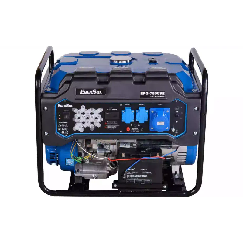 Генератор бензиновый EnerSol, 7.5 кВт, 1 фаза, электростартер (EPG-7500SE)