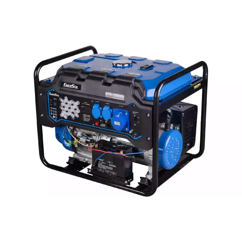 Генератор бензиновый EnerSol, 7.5 кВт, 1 фаза, электростартер (EPG-7500SE)