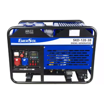 Генератор дизельный EnerSol, 13.8 кВт, 3 фазы (SKD-12E-3B)