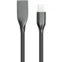 Kabel PowerPlant USB - Lightning, Black (CA911790)