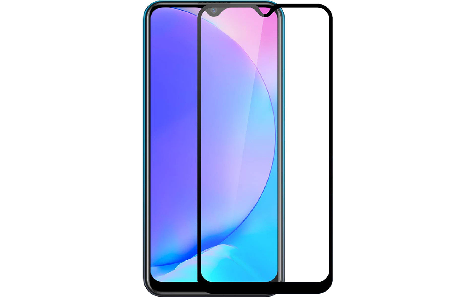 Vidro protetor PowerPlant, Black (GL607600) Vidro protetor PowerPlant, Black (GL607600)