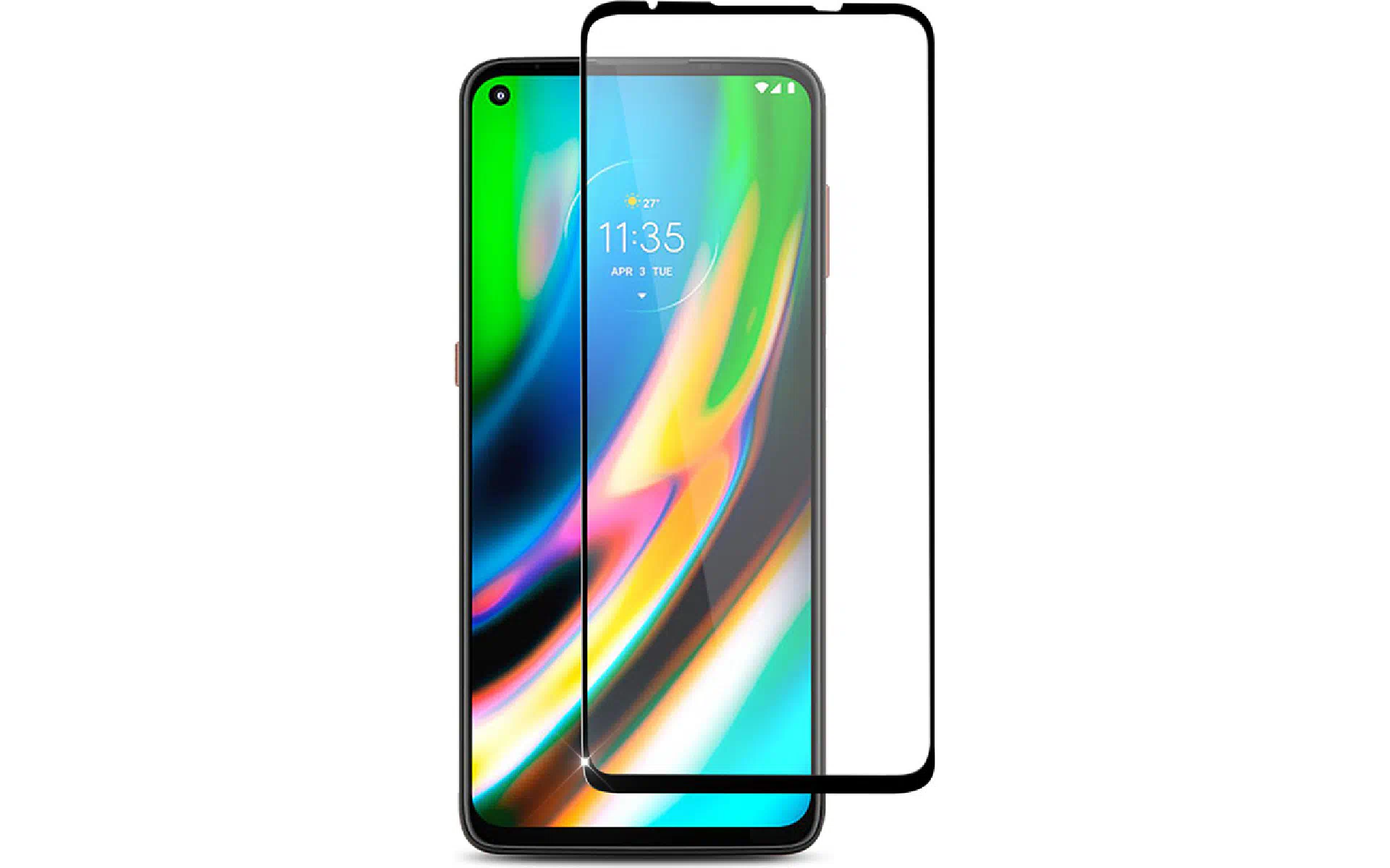 Vidro protetor PowerPlant, Black (GL609406) Vidro protetor PowerPlant, Black (GL609406)