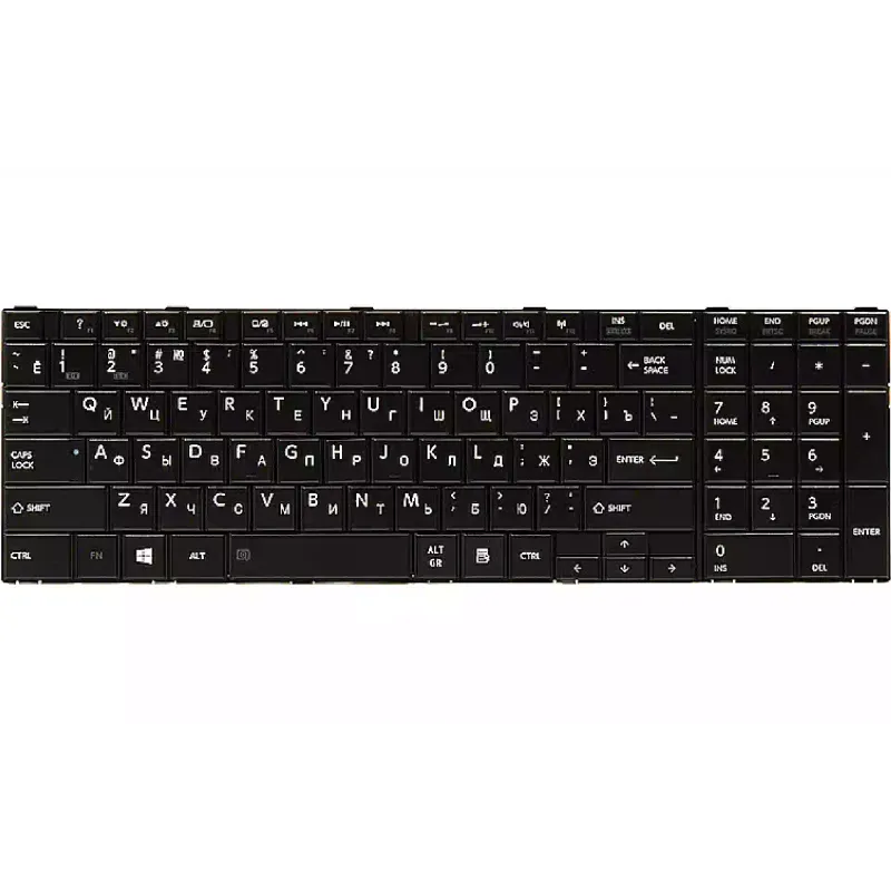 لوحة مفاتيح للكمبيوتر المحمول PowerPlant, Black (KB310272)