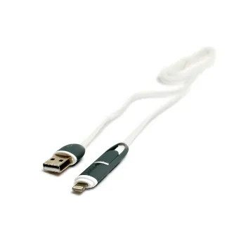 Cable PowerPlant USB 2.0 AM - Lightning/Micro, White (KD00AS1292)