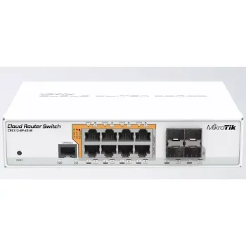 Комутатор MikroTiK  (CRS112-8P-4S-IN)