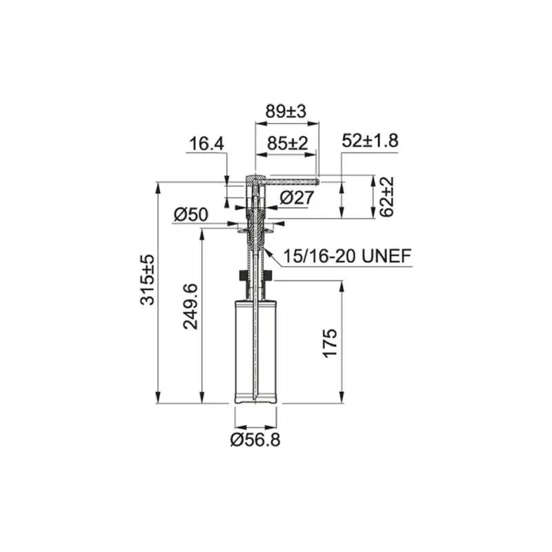 Dispensador de detergente Franke (119.0578.750)
