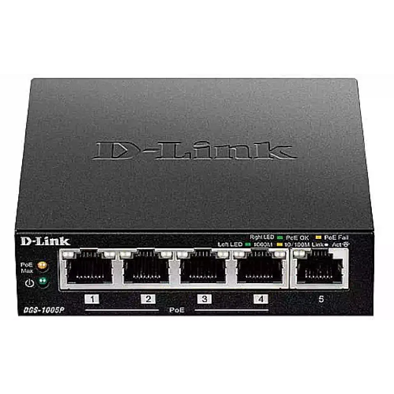 Превключвател D-Link (DGS-1005P)