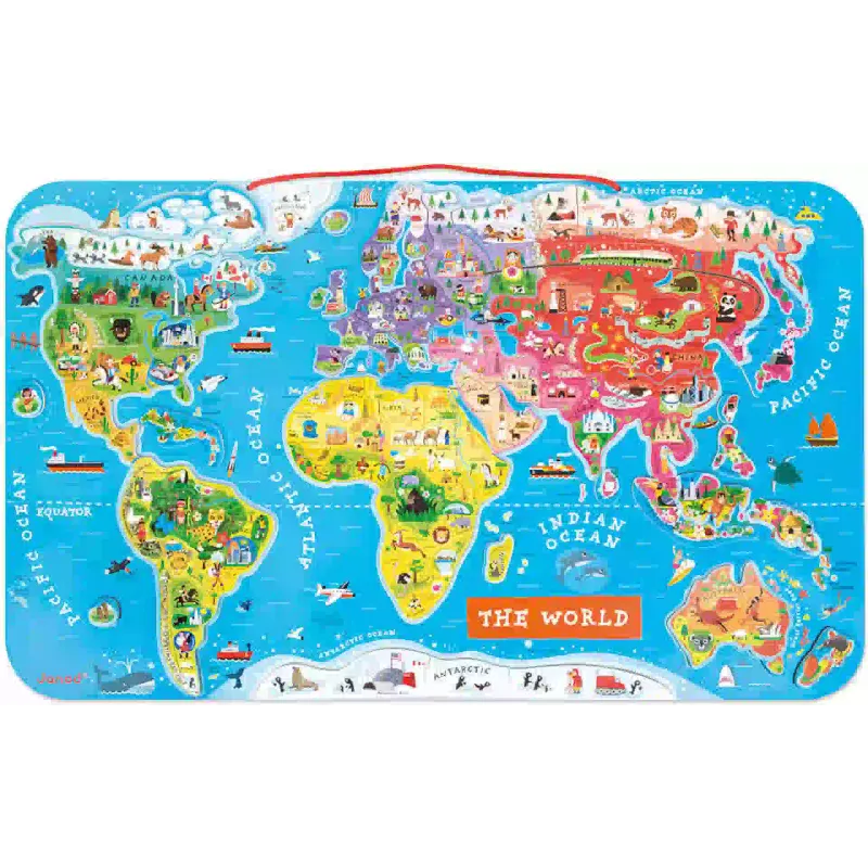 Mapa magnético do mundo Janod (J05504)