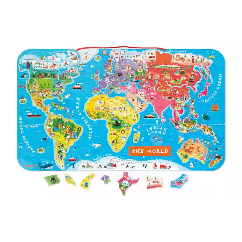 Mapa magnético do mundo Janod (J05504)