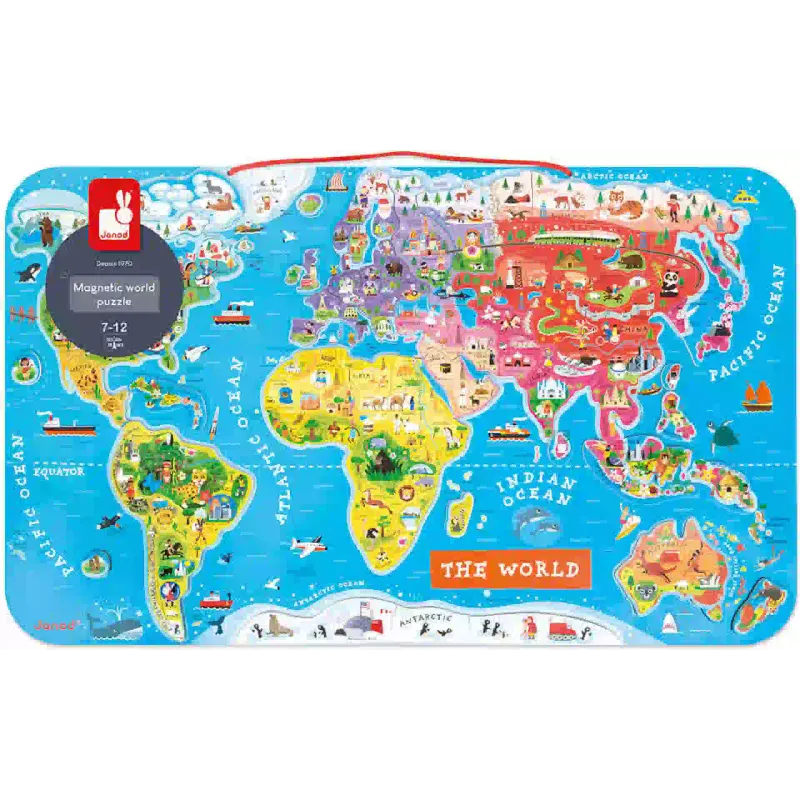 Mapa magnético do mundo Janod (J05504)