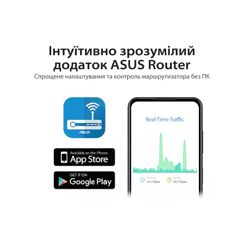 Рутер Asus RT-AX57 (90IG06Z0-M03C00)