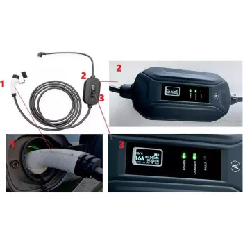 Кабель для заряджання електромобіля Digitus Schuko - Type 2 (DK-1P16-A-050), 5 м