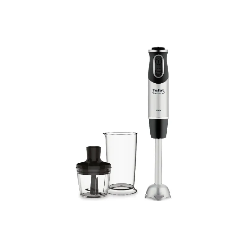 Блендер занурювальний Tefal Quickchef Quartzite (HB659838), 500 мл, 1000 Вт, Black/Stainless steel