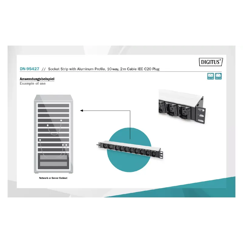 Пристрій розподілу електроживлення Digitus  (DN-95427)
