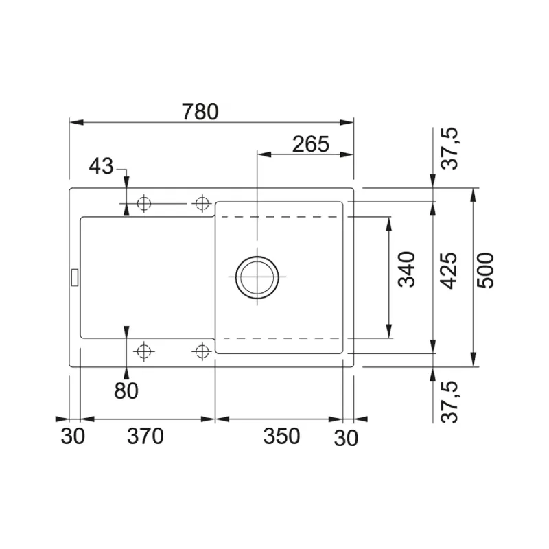 Mosogató Franke, Black (114.0631.439)