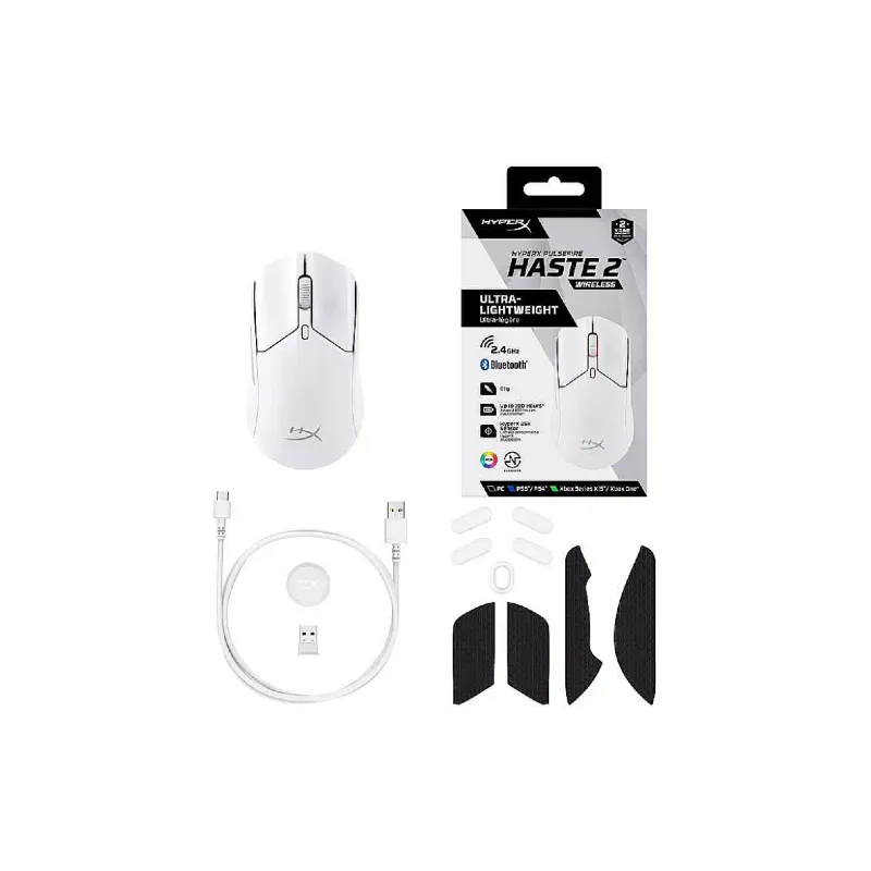 Mouse HyperX Pulsefire Haste 2  White (6N0A9AA)