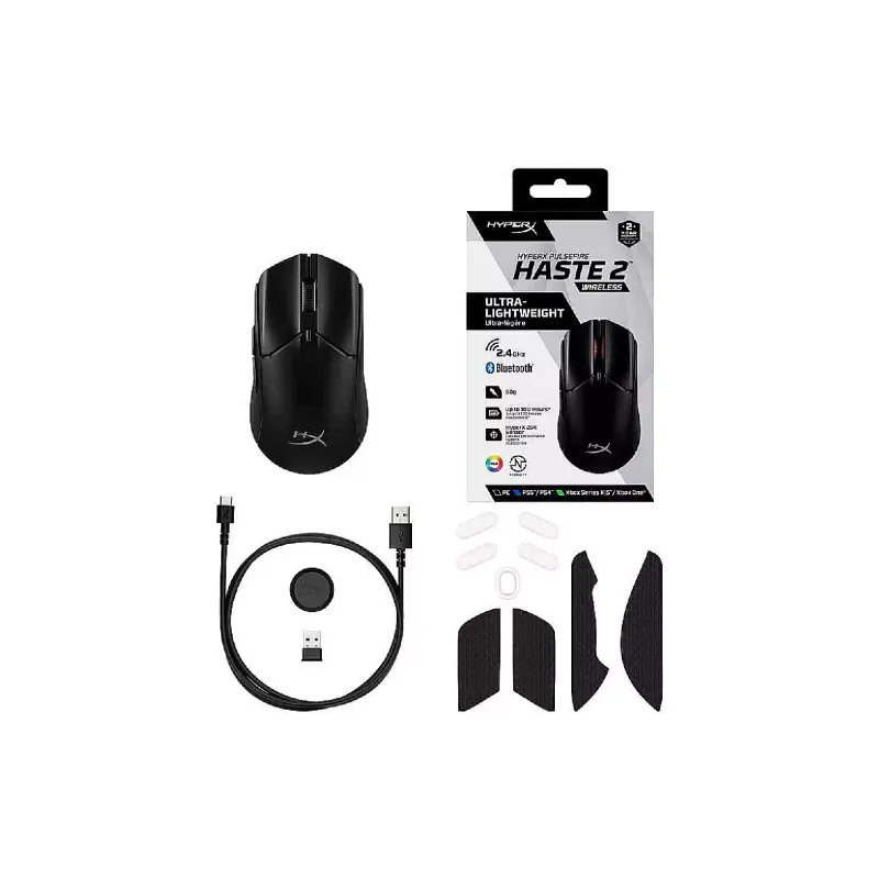 Mouse HyperX Pulsefire Haste 2  Black (6N0B0AA)