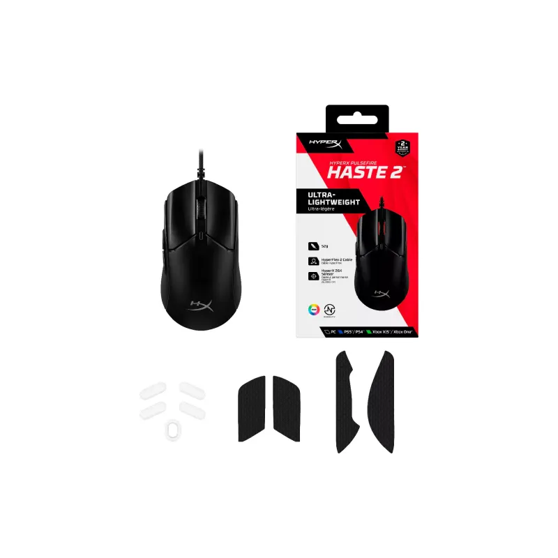 Ποντίκι HyperX Pulsefire Haste 2, Black (6N0A7AA)