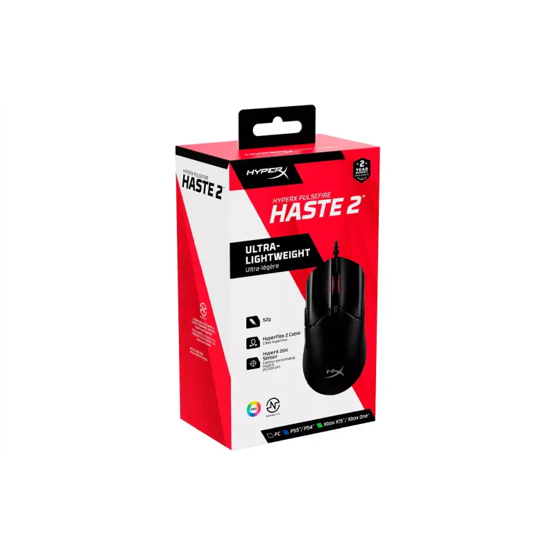 Ποντίκι HyperX Pulsefire Haste 2, Black (6N0A7AA)