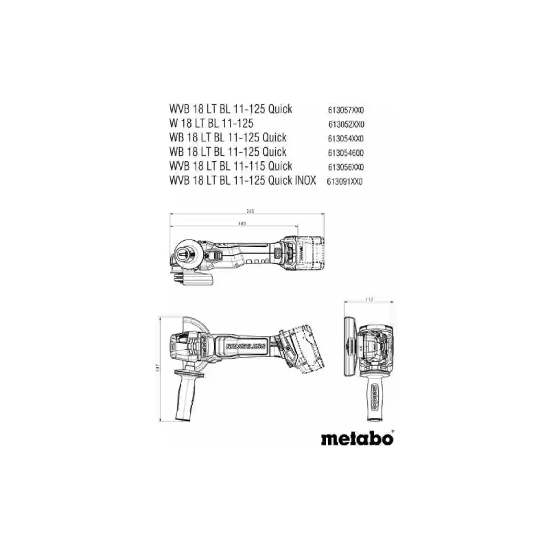 Шліфувальна машина Metabo (613057660)