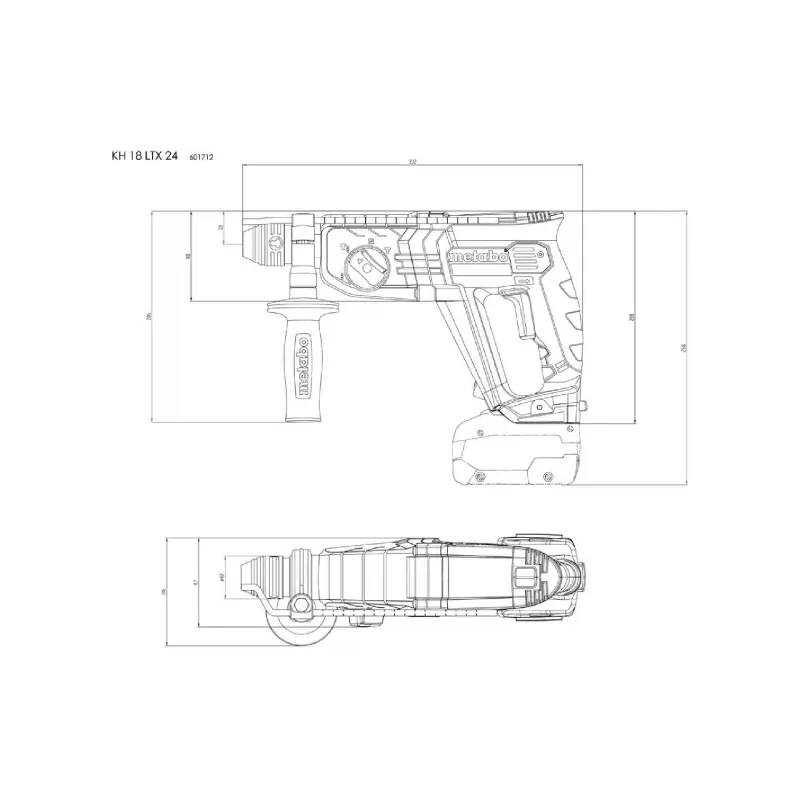Akumulatorski udarni vrtalnik Metabo (601712850)