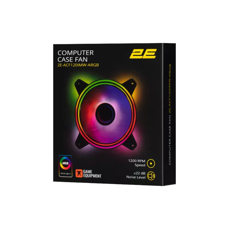 Ανεμιστήρας θήκης 2E, Black (2E-ACF120IMW-ARGB)