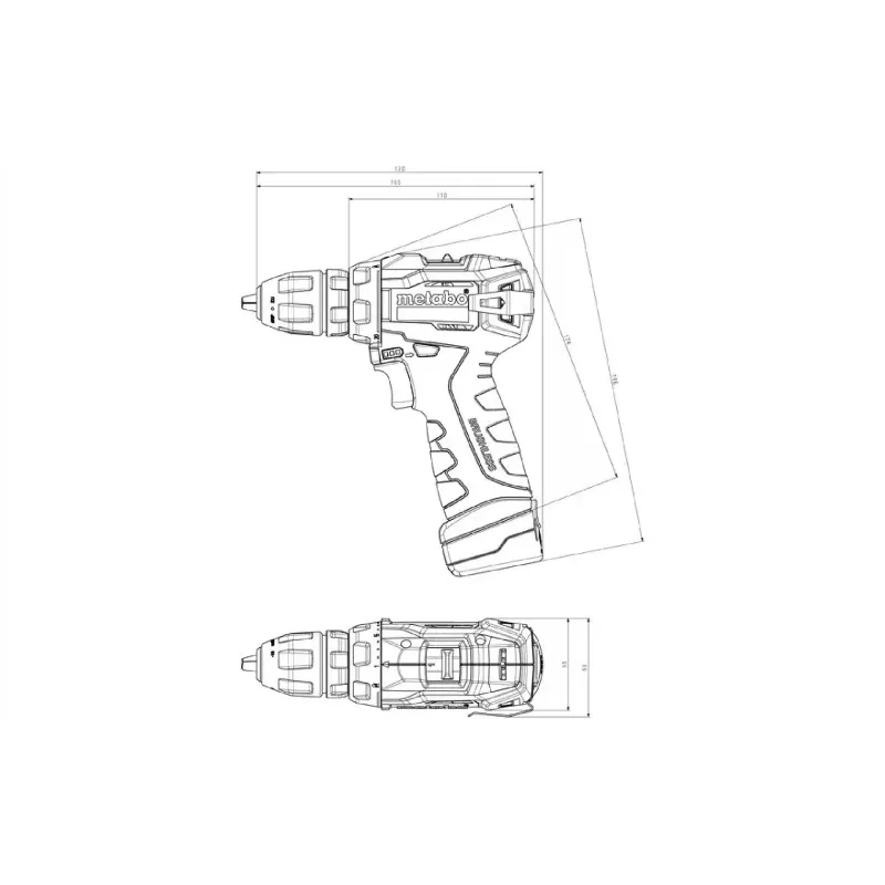 Csavarhúzó-fúró Metabo (601749500)