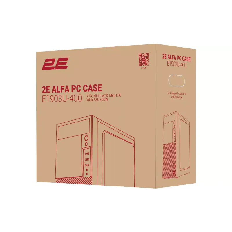 PC-tok 2E Alfa E1903U-400, Black (2E-E1903U-400)