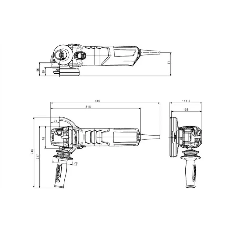 Шліфувальна машина Metabo (600496000)