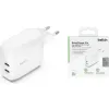 شاحن Belkin USB-C x2, White (WCB010VFWH)
