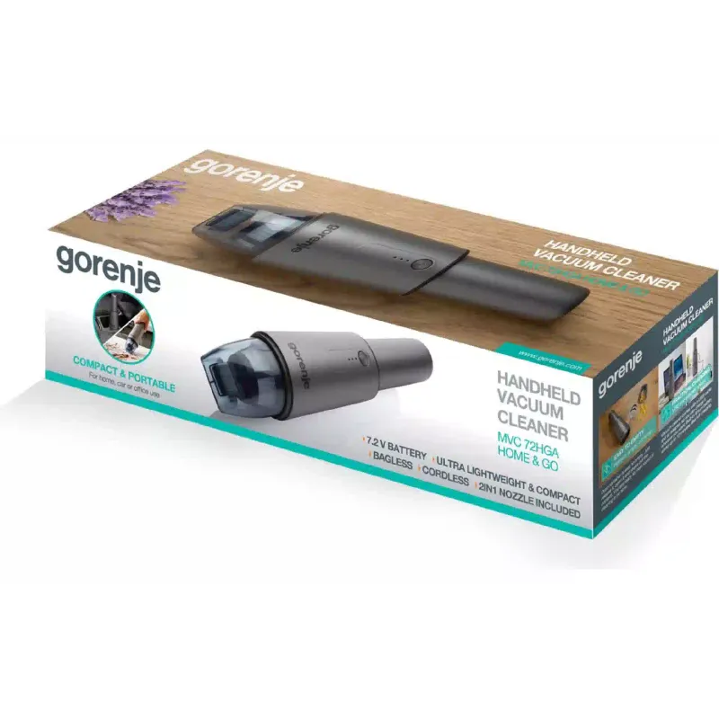 مكنسة كهربائية Gorenje, Gray (MVC72HGA)
