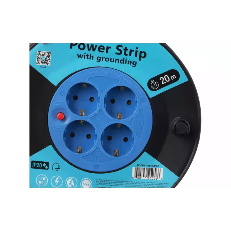 سلك تمديد الشبكة 2E, Blue (2E-CR4315IP20M20)