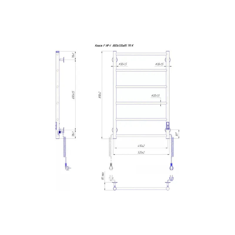 Toallero calefaccionado Mario (2.3.0703.10.P)