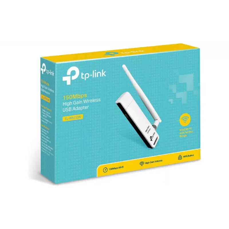 Adaptador Wi-Fi TP-Link (TL-WN722N)