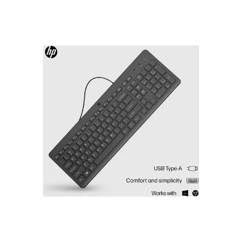 Πληκτρολόγιο μεμβράνης HP, Black (664R5AA)