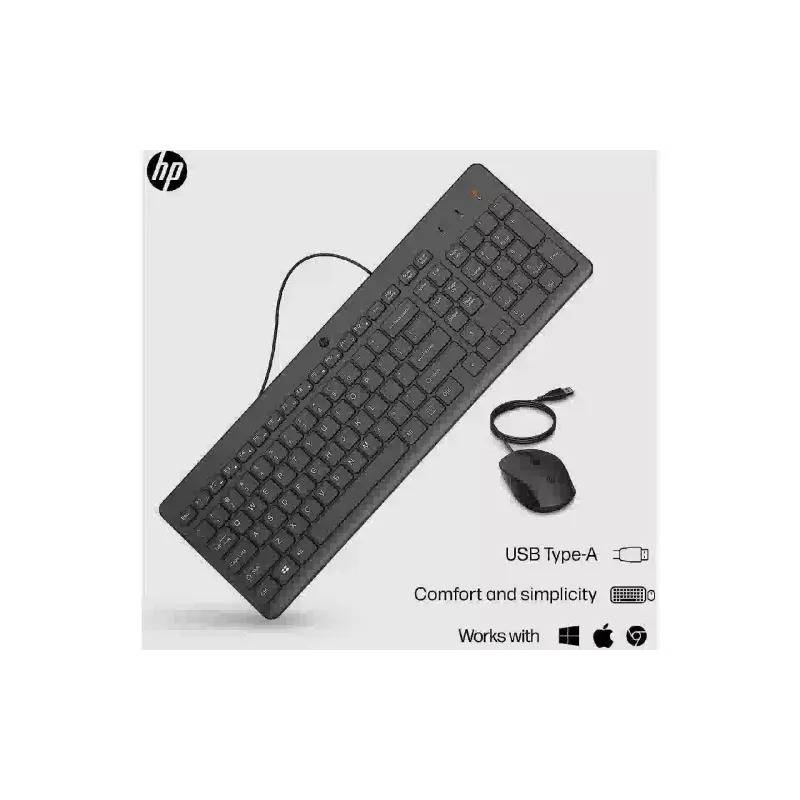 Teclado + Mouse HP, Black (240J7AA)