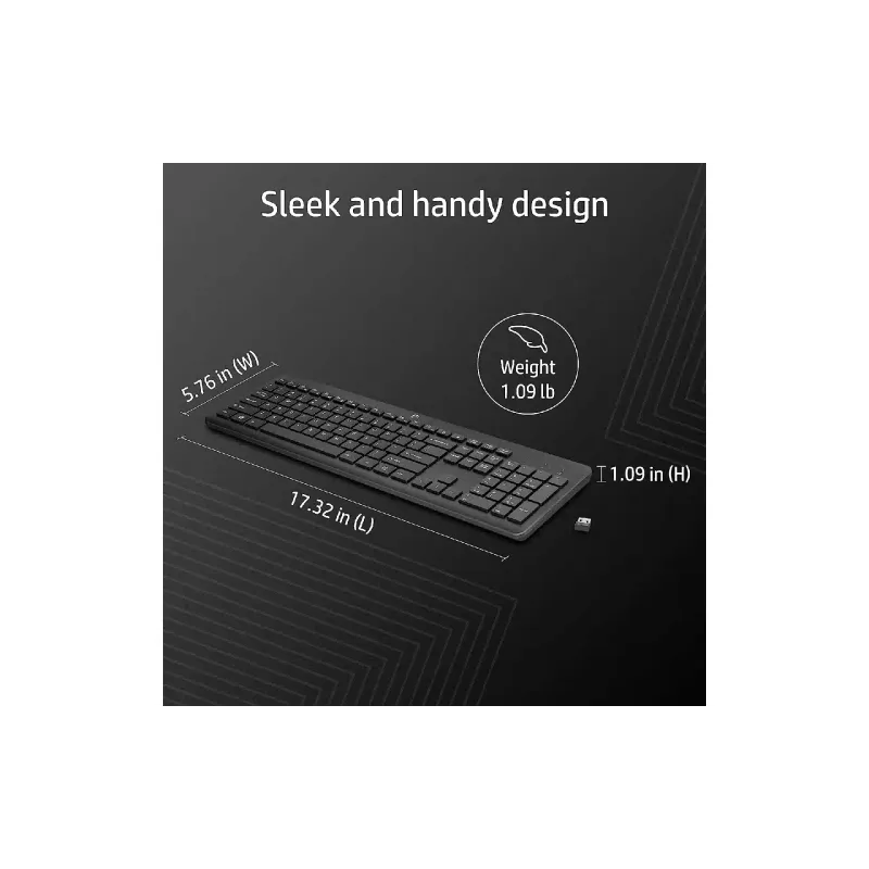 Клавіатура мембранна HP  Black (3L1E7AA)