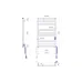 Heated towel rail Mario (2.2.2101.03.P), Chrome Heated towel rail Mario (2.2.2101.03.P), Chrome