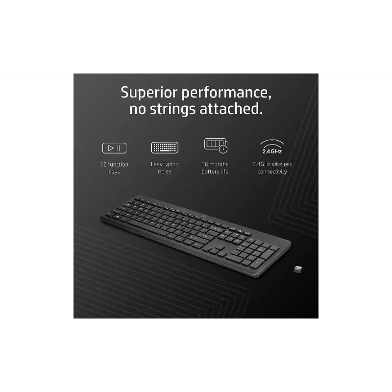 Клавіатура мембранна HP  Black (3L1E7AA)