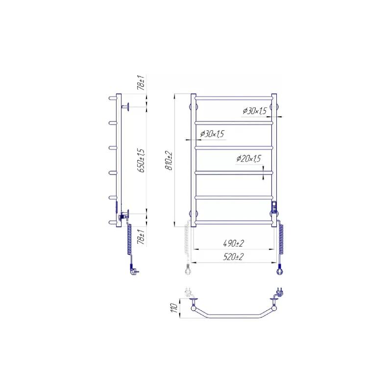 سكة مناشف ساخنة Mario (2.3.2815.10.P)