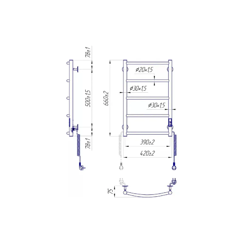 Handtuchwärmer Mario (2.3.0113.10.P)