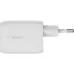 Polnilnik Belkin USB-C x2, White (WCH013VFWH)