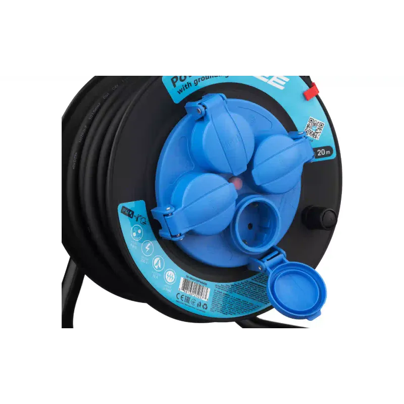 Hálózati hosszabbító kábel 2E, Blue (2E-CR4315IP44M20)