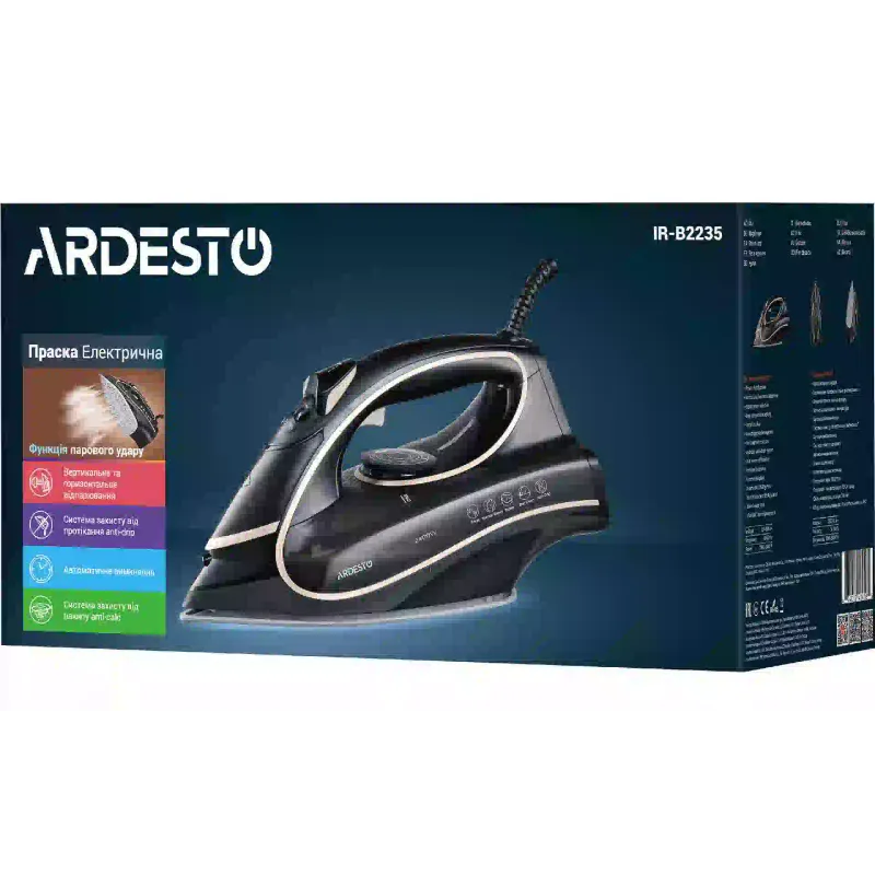 Σίδερο Ardesto, Black/Gold (IR-B2235)