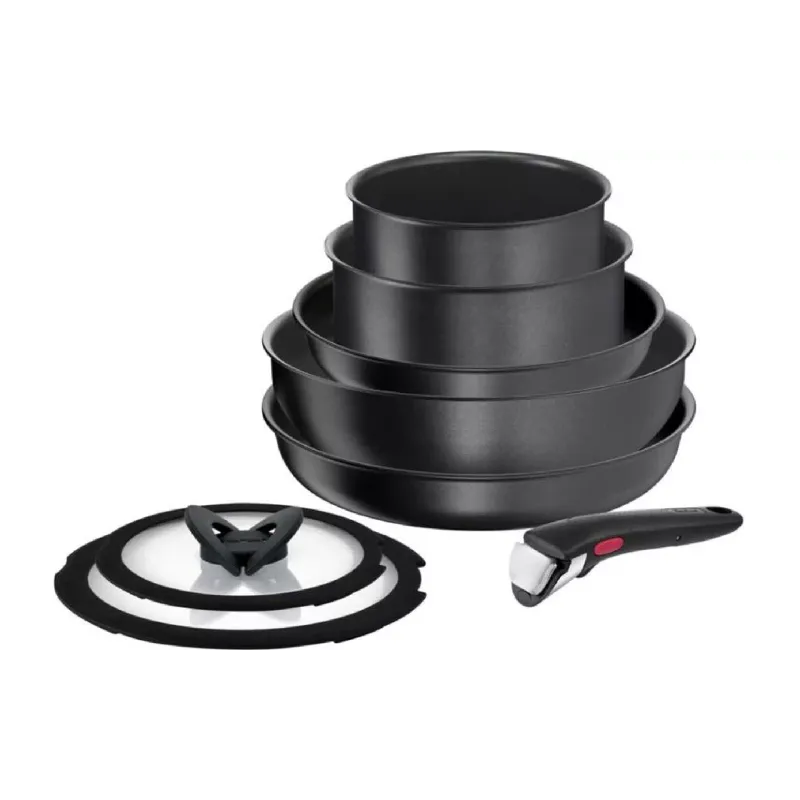 Juego de utensilios de cocina Tefal Ingenio Daily Chef, Black (L7629242)