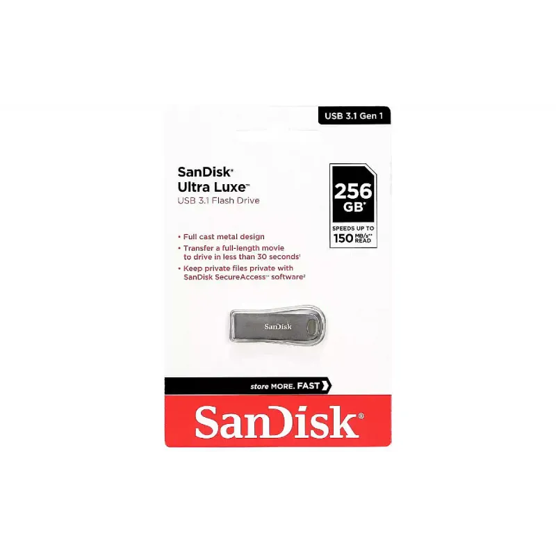 محرك أقراص USB Sandisk, Silver (SDCZ74-256G-G46)