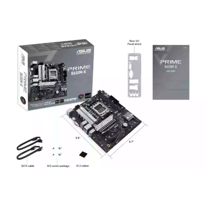 اللوحة الأم Asus Prime B650M-K (90MB1F60-M0EAY0)