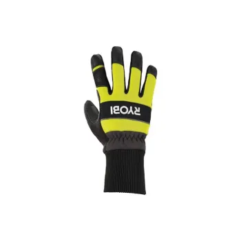 Рукавички робочі Ryobi RAC258M (5132005710), M, коз'я шкіра, Black/Yellow