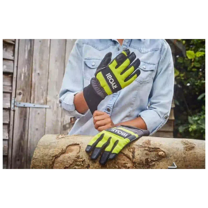 Munkakesztyűk Ryobi RAC258L, Black/Yellow (5132005711)