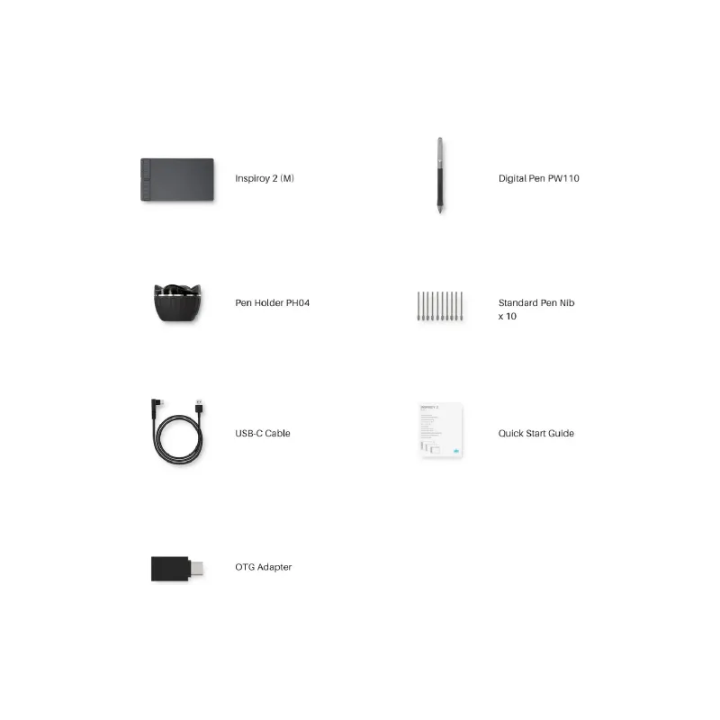 Comprimido Huion, Black (H951P)